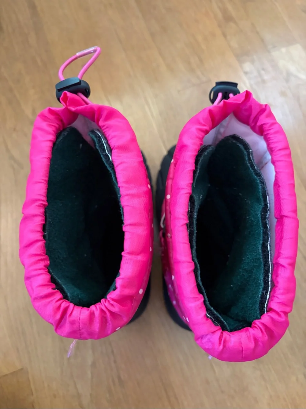 Sorel Flurry Pink Polka Dot Girls Winter Snow Boots Youth 3